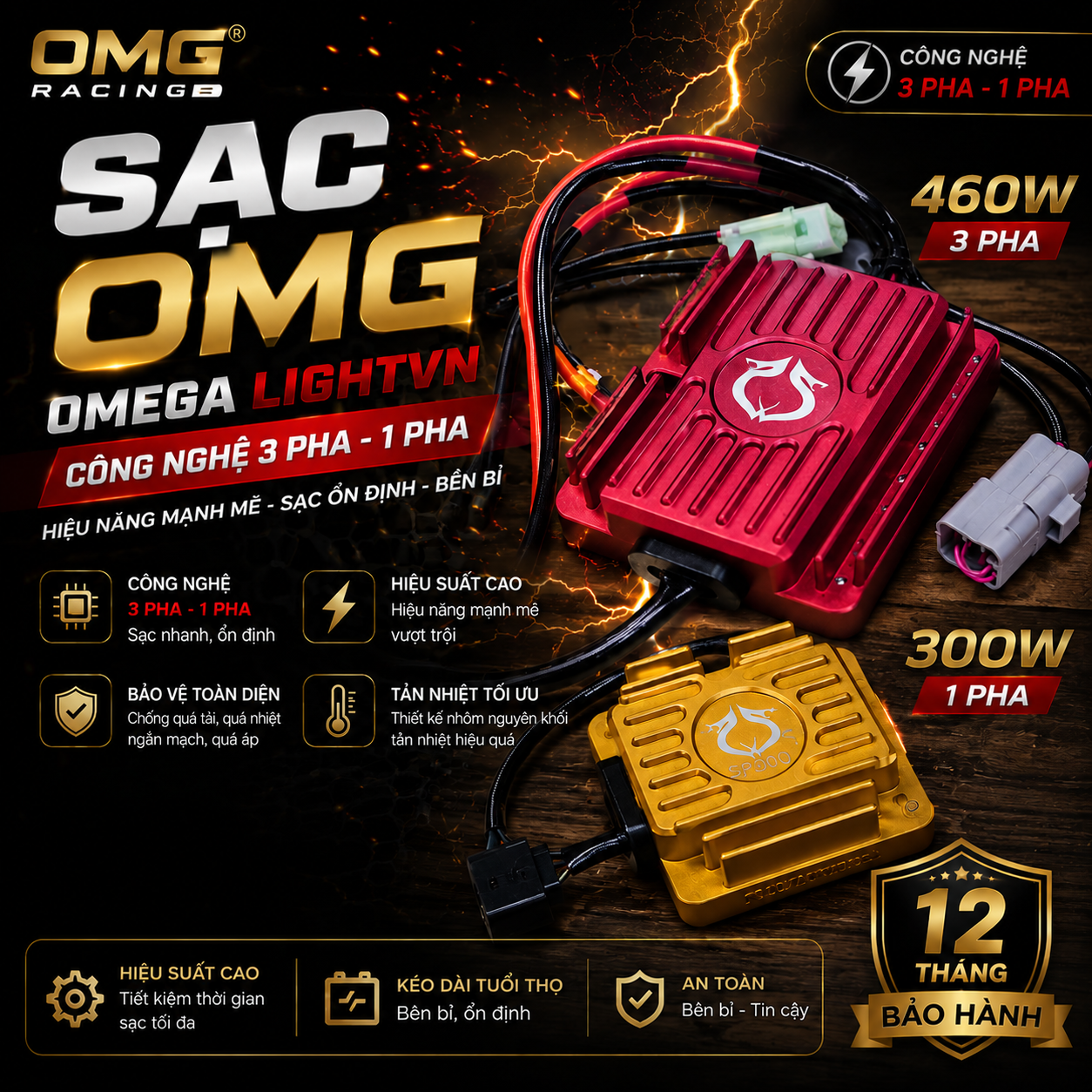 Sạc OMG Omega LightVN
