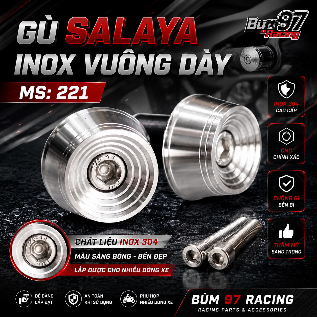 Gù SALAYA INOX - MS 221
