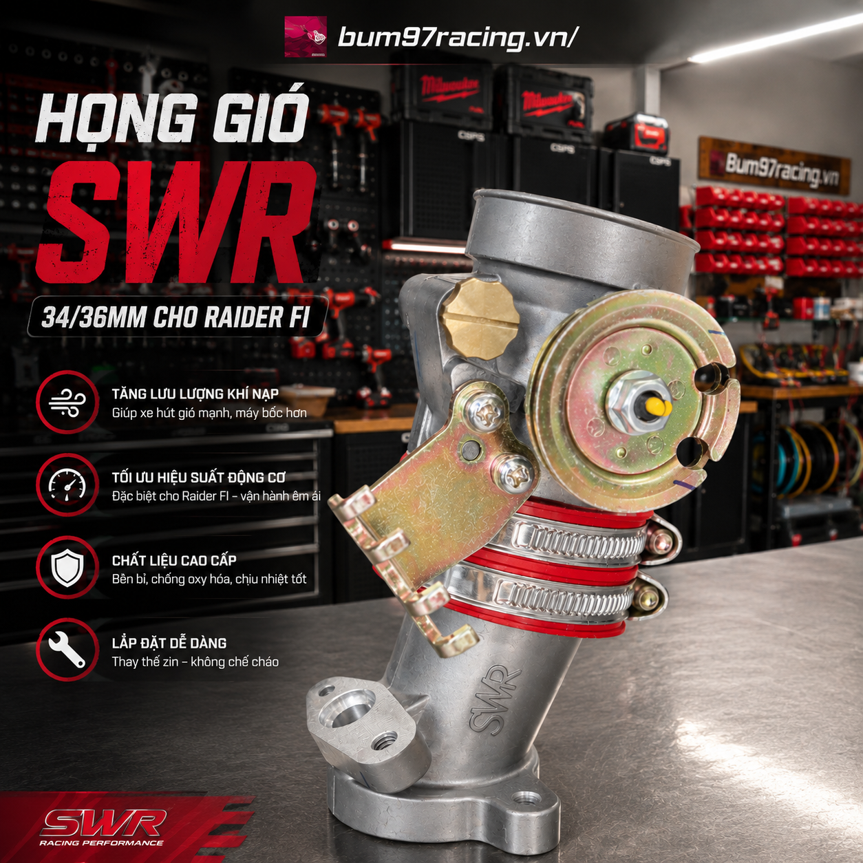 Họng Xăng SATRIA FI SWR