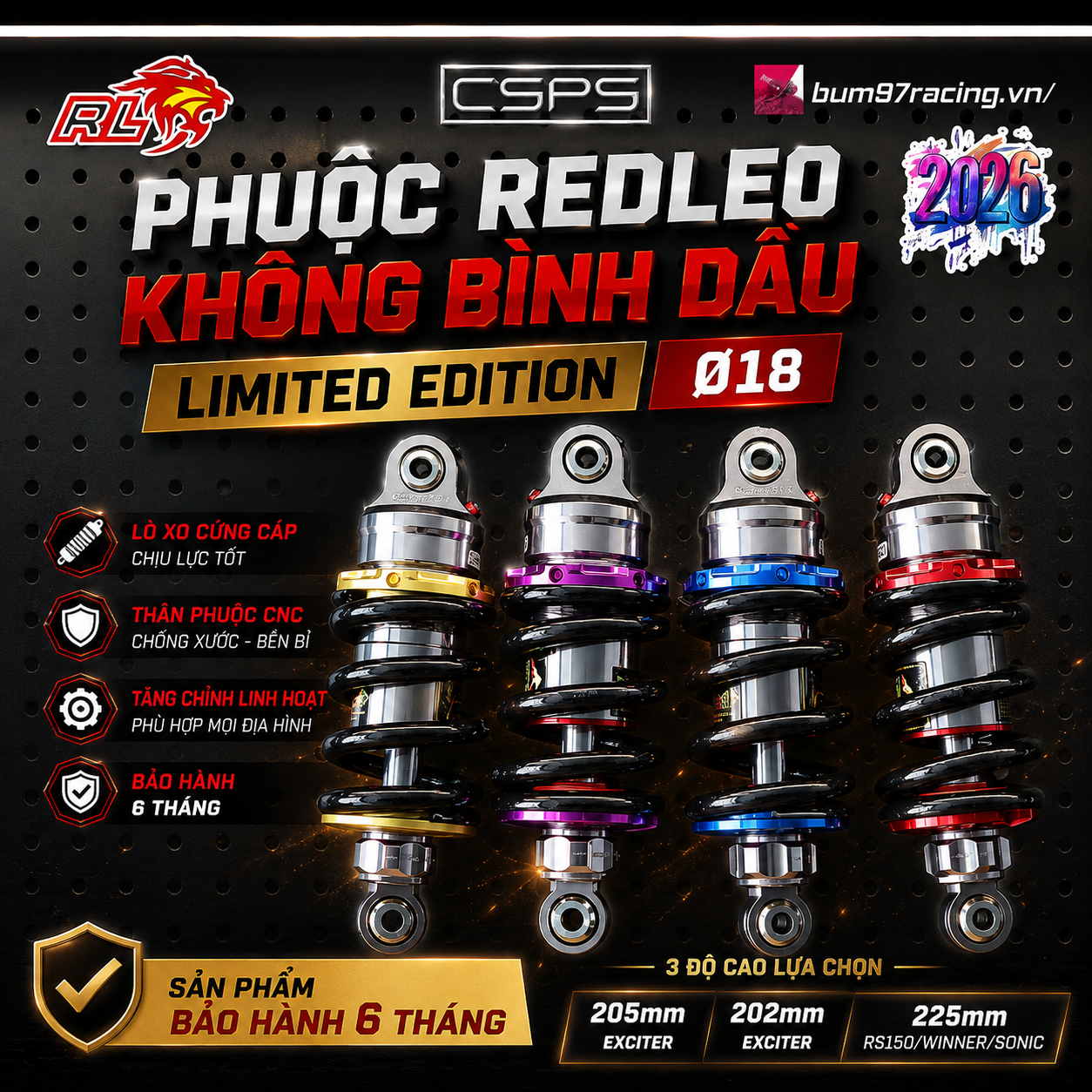 PHUỘC REDLEO KHÔNG BÌNH DẦU LIMITED EDTION- Ty ø 18
