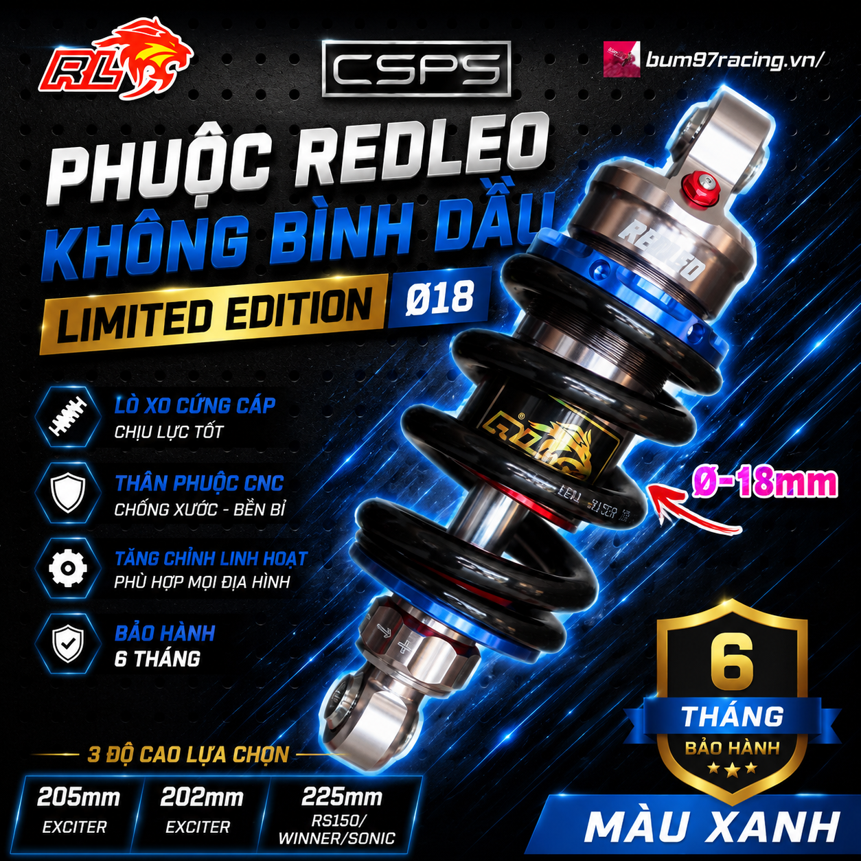 PHUỘC REDLEO KHÔNG BÌNH DẦU LIMITED EDTION- Ty ø 18