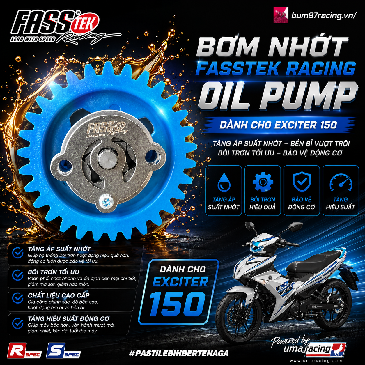 BƠM NHỚT FASSTEK RACING