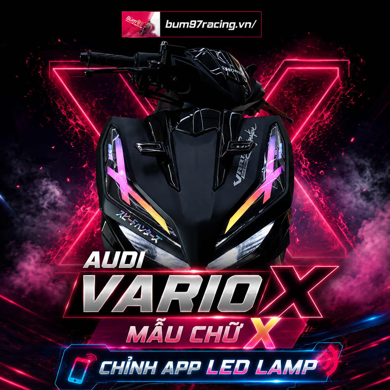 AUDI MẪU X VARIO CHỈNH APP LED LAMP