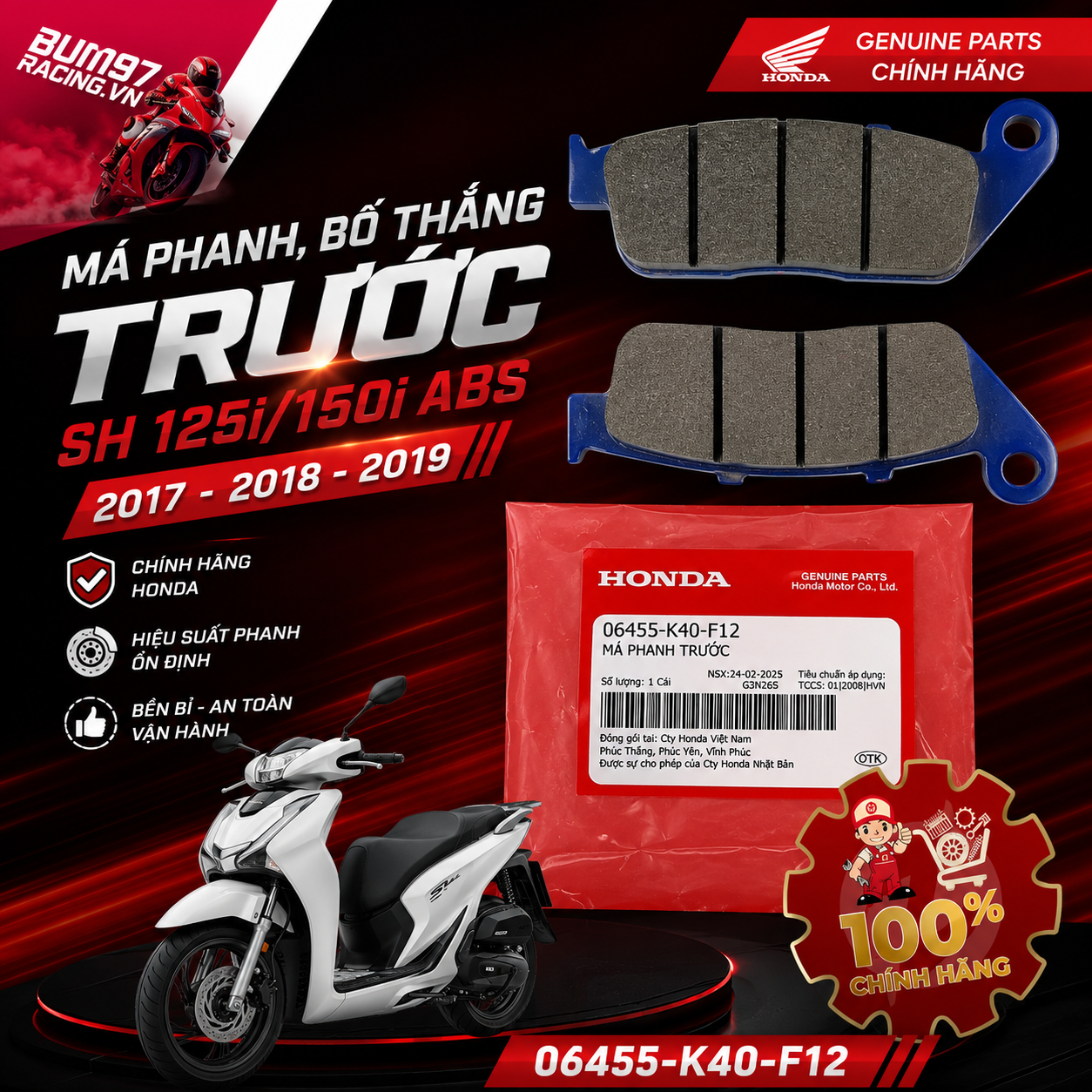 Bố Thắng SH 150i 160i