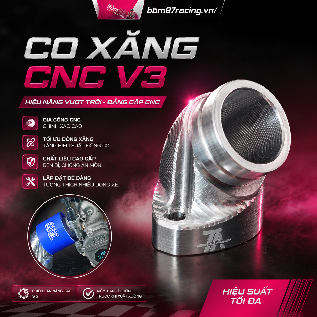 CO XĂNG CNC TA RACING