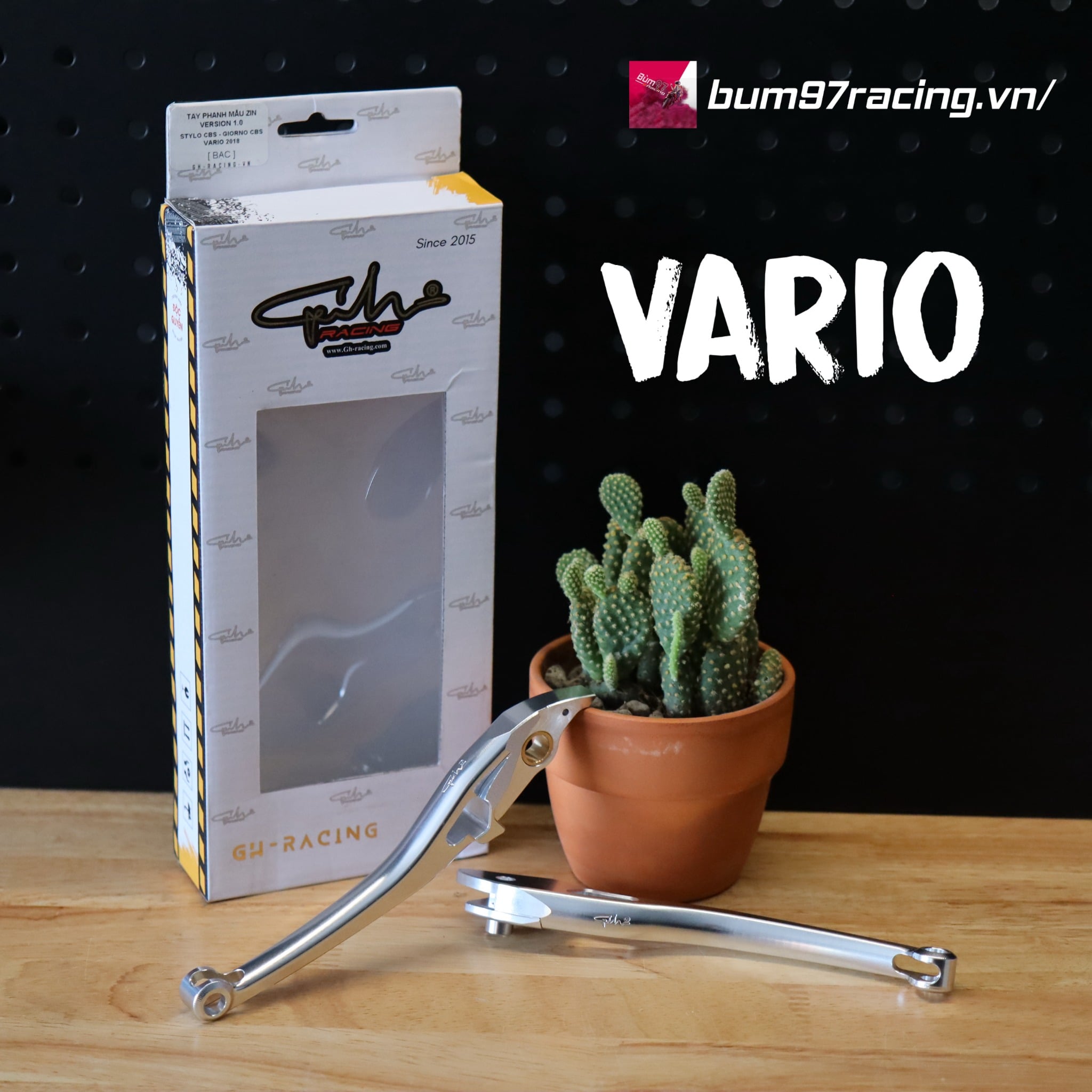 TAY PHANH GH-RACING CNC NHÔM – ZIN VERSION V1.0 (VARIO / STYLO CBS)