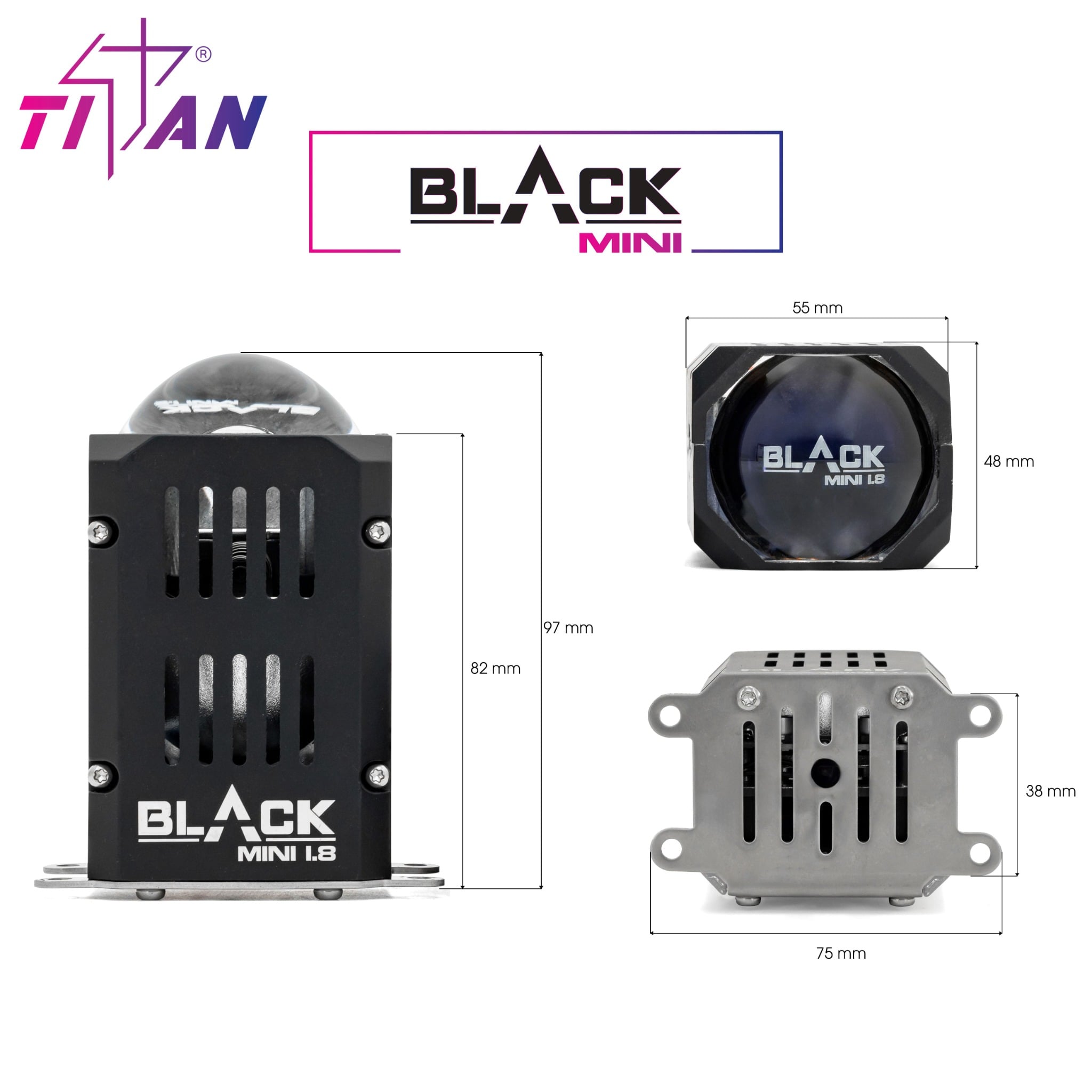 BI LED TITAN BLACK MINI 1.8