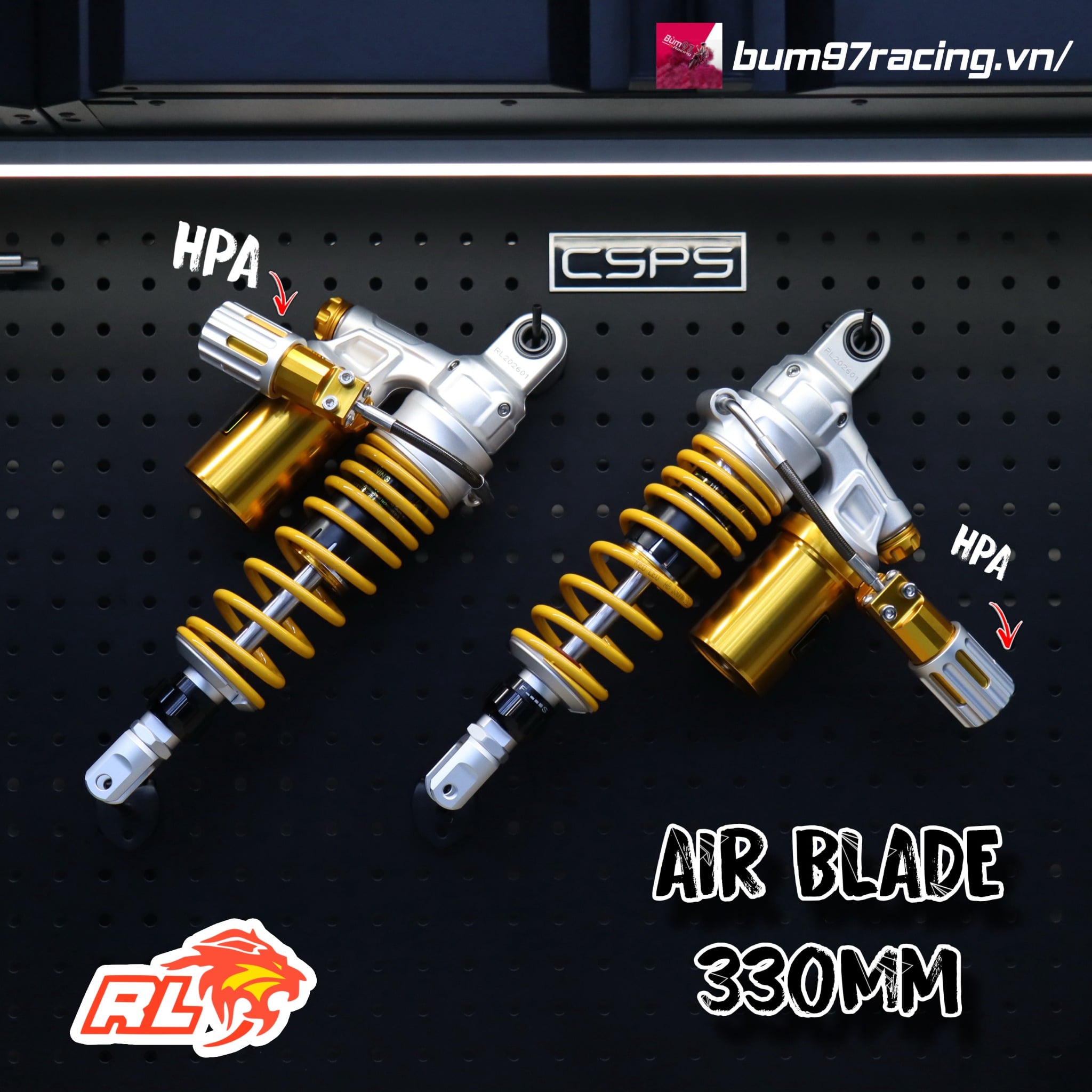 Phuộc REDLEO BÌNH DẦU + HPA Air Blade