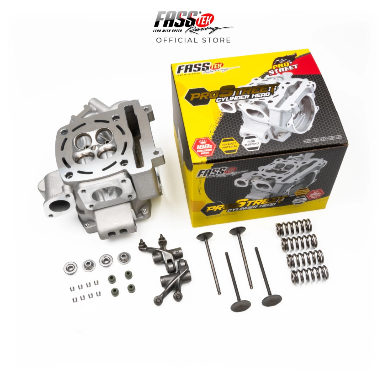 VỎ ĐẦU FASSTEK RACING V3 CNC PORTING CHO EXCITER 150/135