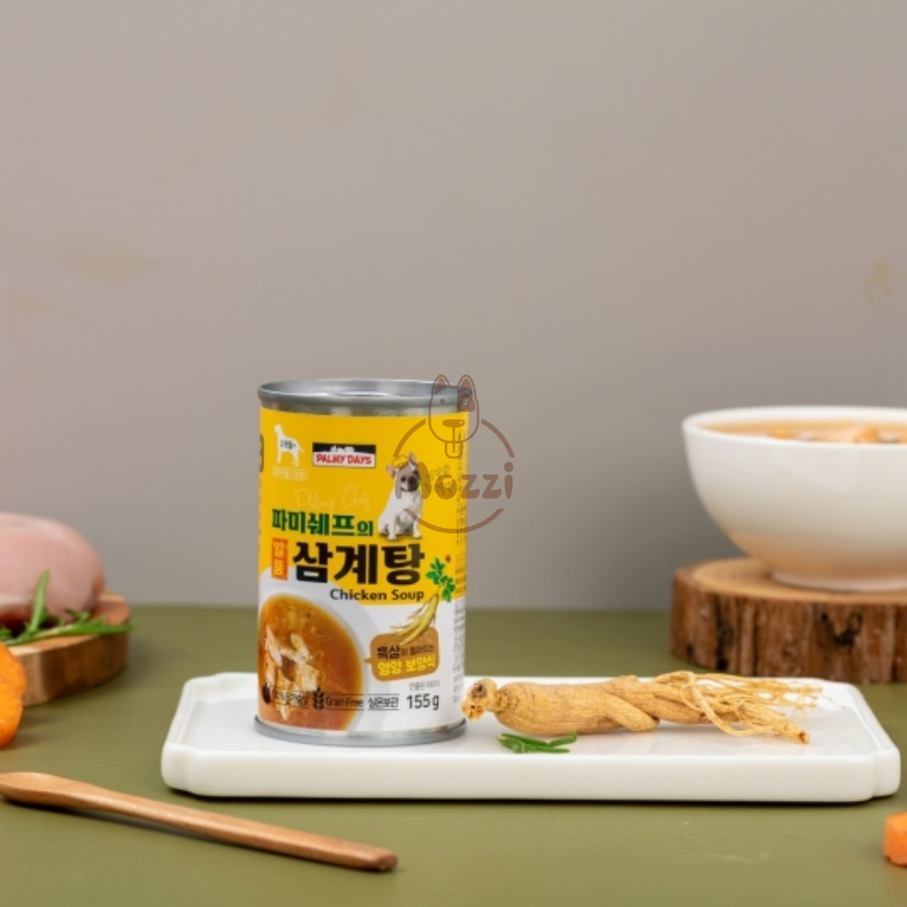 Súp gà hầm sâm cho chó mèo Palmy Days