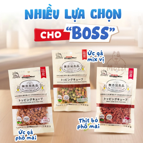 Snack Thưởng Viên Thịt Mềm Cho Chó Doggyman