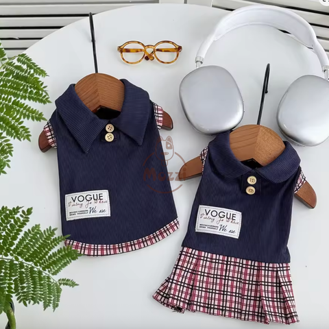 Áo đôi đồng phục Vogue cho chó mèo