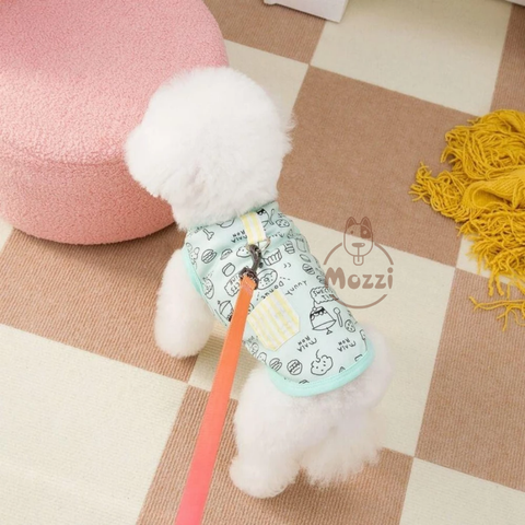 Áo ba lỗ Bilcut túi hình gấu cho chó mèo