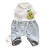 Áo liền chân thêu hình trái cây Petstyle cho chó mèo