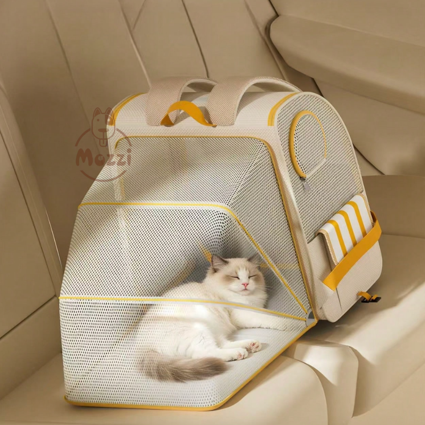 Balo Tomato có khoang mở rộng 40x36x62cm cho chó mèo