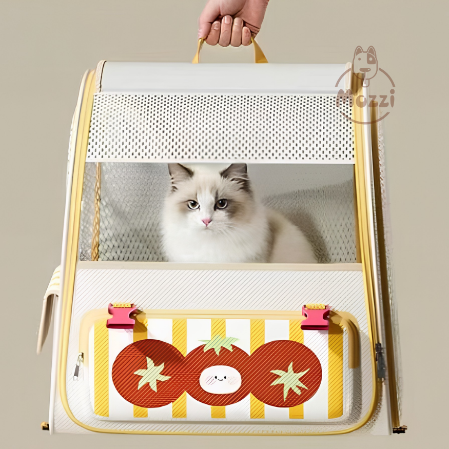 Balo Tomato có khoang mở rộng 40x36x62cm cho chó mèo