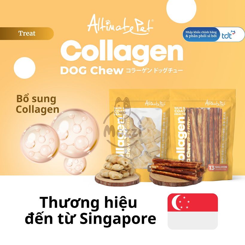 Snack cho chó Gặm sạch răng Collagen Altimate gói 90gr