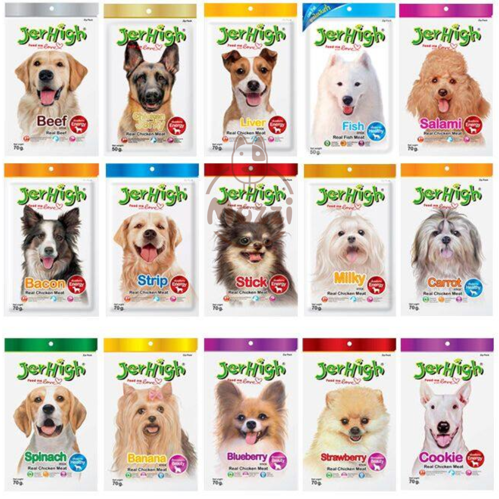 Snack cho chó Jerhigh mềm nhiều vị  70gr