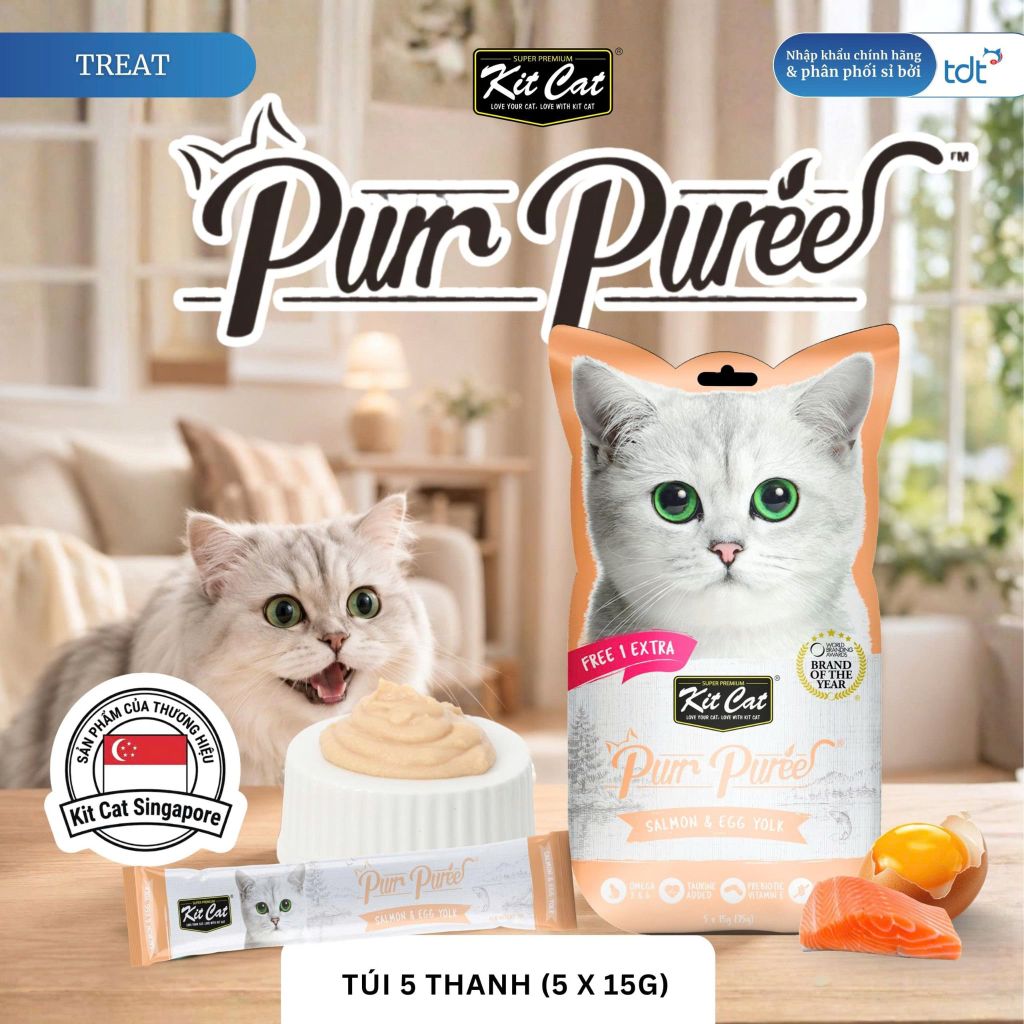 Súp Thưởng Cho Mèo KitCat PurrPuree Dạng Thanh