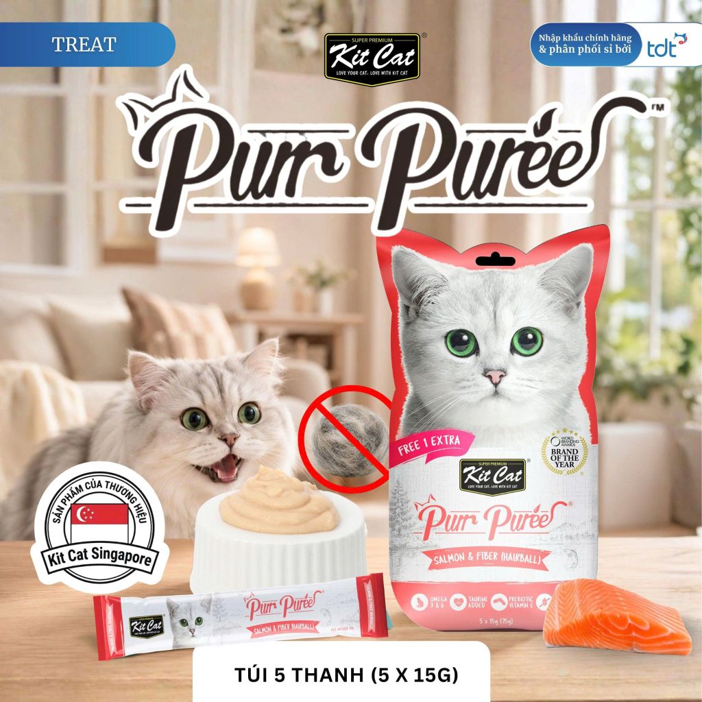 Súp Thưởng Cho Mèo KitCat PurrPuree Dạng Thanh