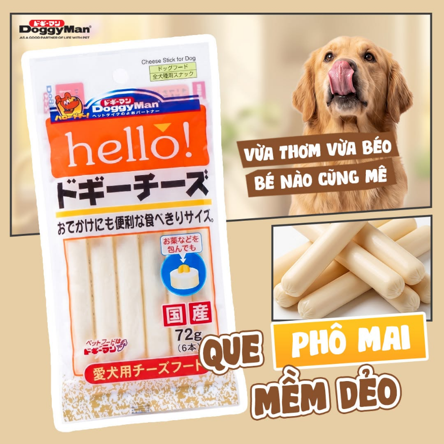 Phô Mai Que Cho Chó Doggyman