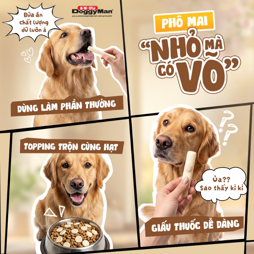 Phô Mai Que Cho Chó Doggyman