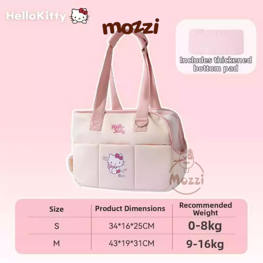 Túi Xách Vận Chuyển Chó Mèo Hello Kitty - Cinamoroll Dễ Thương Combo 3 Món