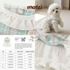 Đầm Tay Xoè Thêu Hình Thỏ Hipidog Cho Chó Mèo