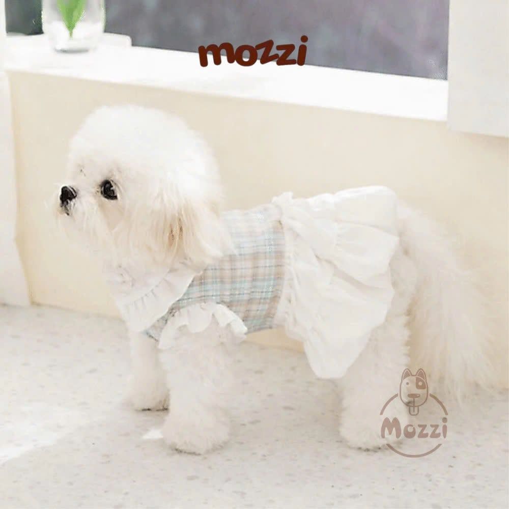 Đầm Tay Xoè Thêu Hình Thỏ Hipidog Cho Chó Mèo