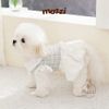 Đầm Tay Xoè Thêu Hình Thỏ Hipidog Cho Chó Mèo