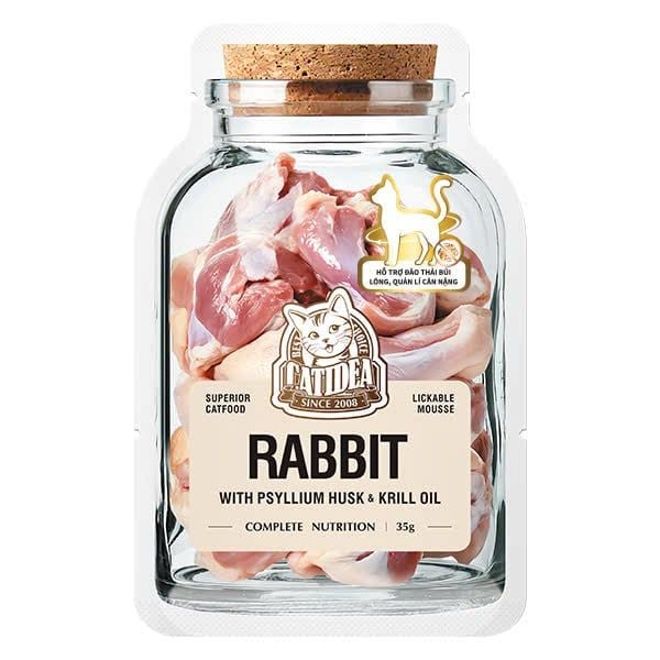 Pate Catidea Cho Mèo Làm Từ Thịt Thật Cao Cấp Cùng Dầu Nhuyễn Thể Krill Oil