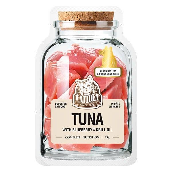 Pate Catidea Cho Mèo Làm Từ Thịt Thật Cao Cấp Cùng Dầu Nhuyễn Thể Krill Oil