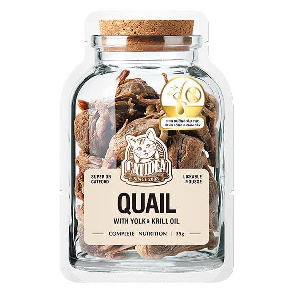 Pate Catidea Cho Mèo Làm Từ Thịt Thật Cao Cấp Cùng Dầu Nhuyễn Thể Krill Oil