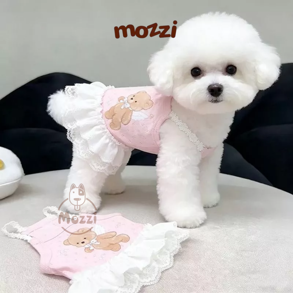 Đầm ren hai dây Hipidog cho chó mèo