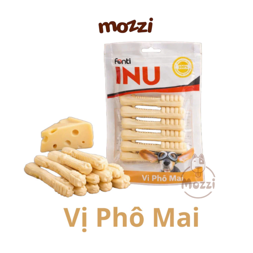 Bánh Thưởng Cho Chó INU Fonti Lapati Xương Gặm Bàn Chải 90g