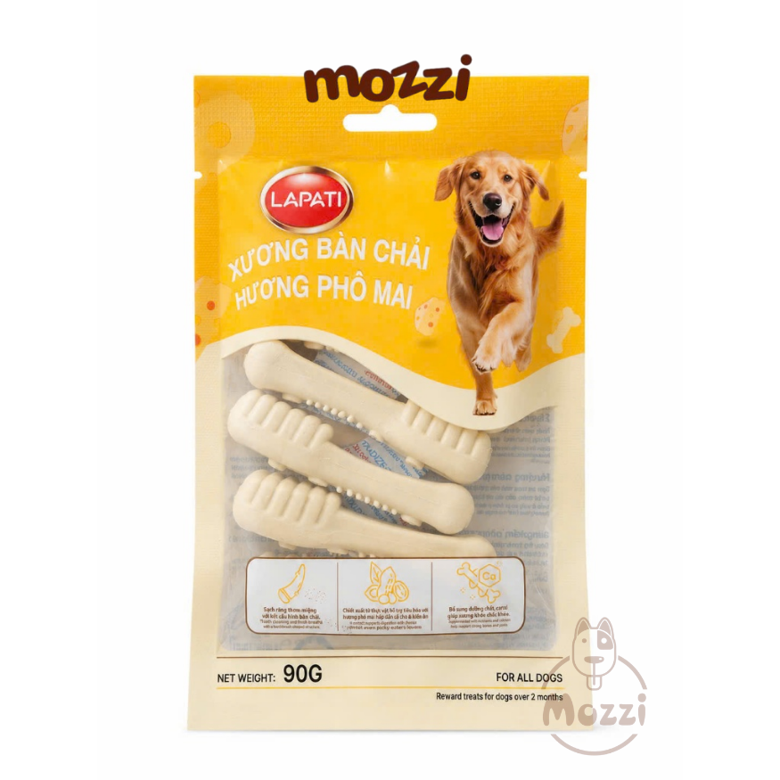 Bánh Thưởng Cho Chó INU Fonti Lapati Xương Gặm Bàn Chải 90g