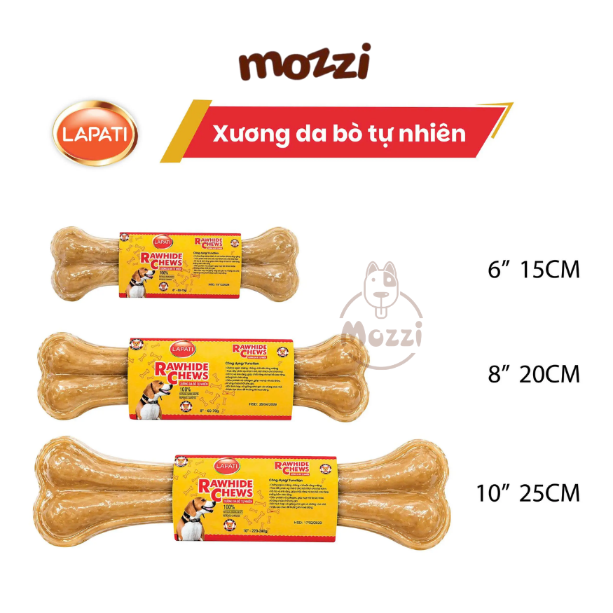 Bánh Thưởng Cho Chó Inu Fonti Xương Gặm Sạch Răng Da Bò Ép Da Bò Nơ Sữa Cho Chó