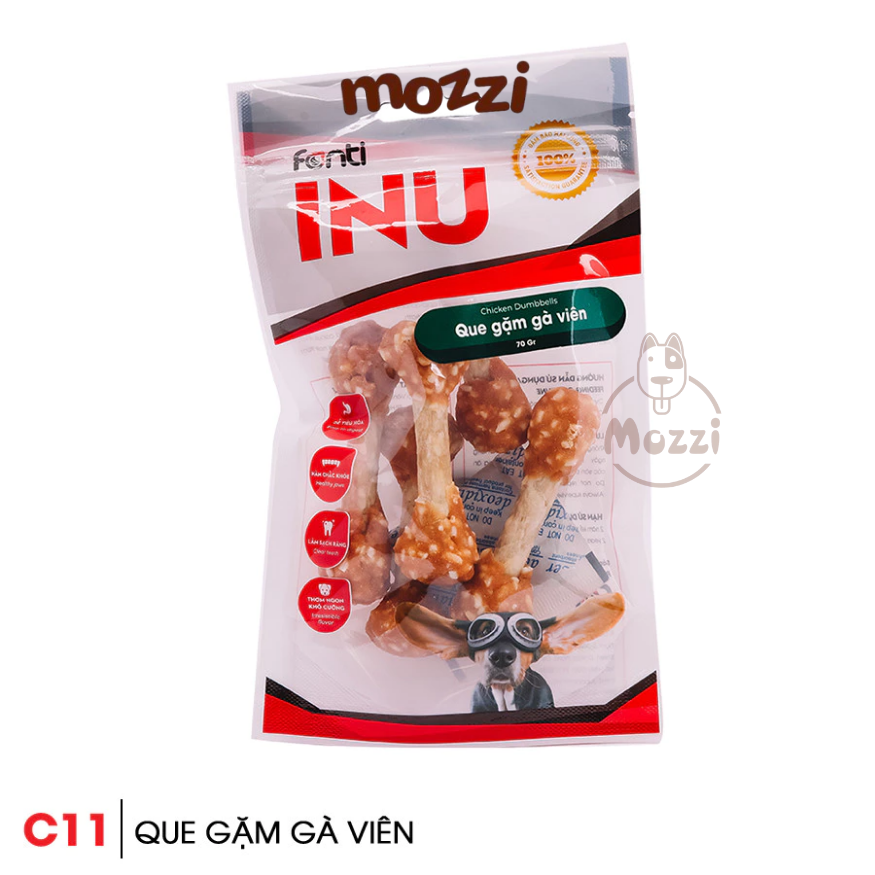 Bánh Thưởng Cho Chó Inu Fonti Gặm Sạch Răng Cho Chó