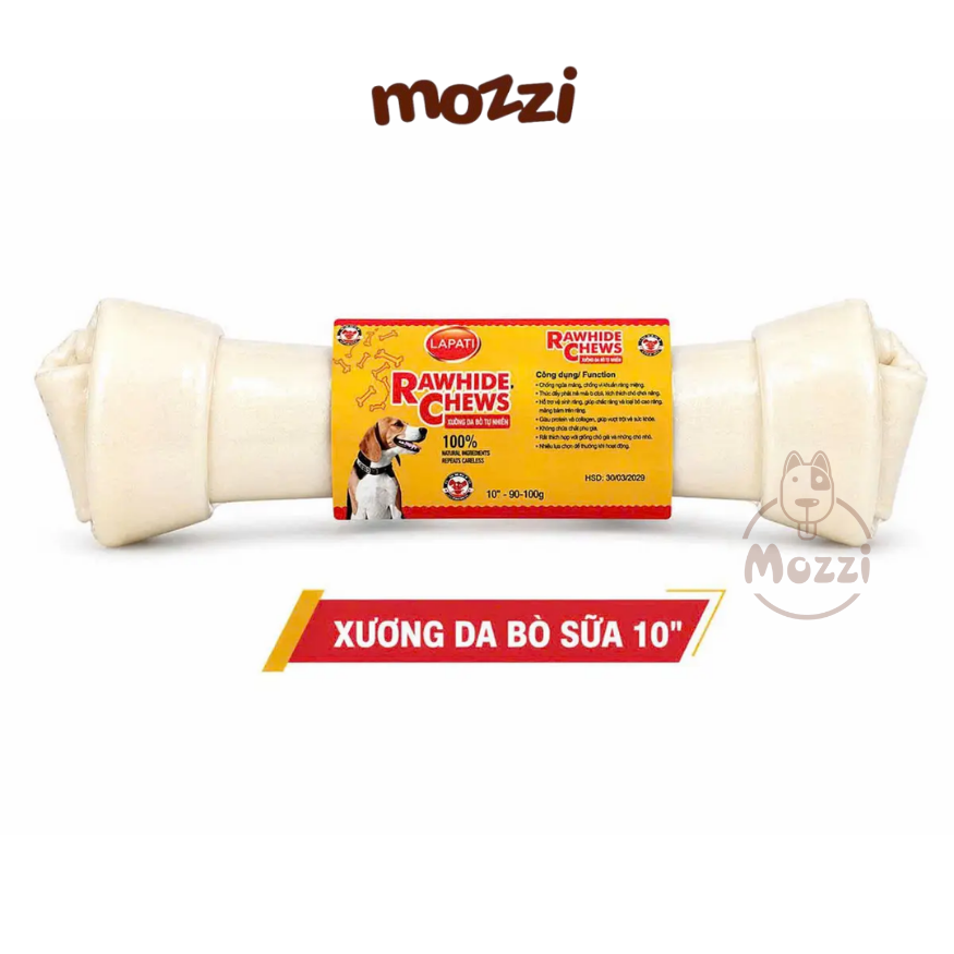 Bánh Thưởng Cho Chó Inu Fonti Xương Gặm Sạch Răng Da Bò Ép Da Bò Nơ Sữa Cho Chó
