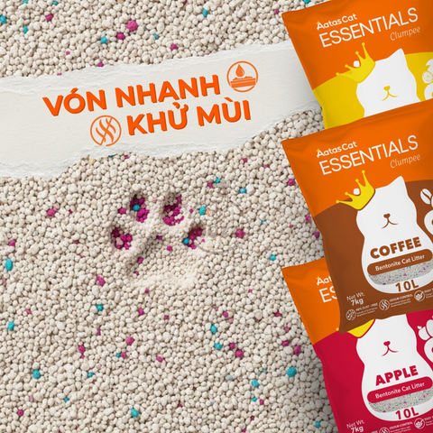  [Bịch 5L] Cát vệ sinh cho mèo Aatas Xi măng vón 