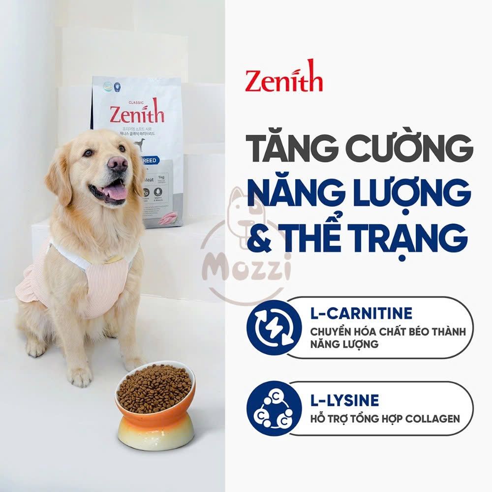 [500g - 1kg] Thức ăn hạt mềm Zenith Classic cho chó mọi lứa tuổi
