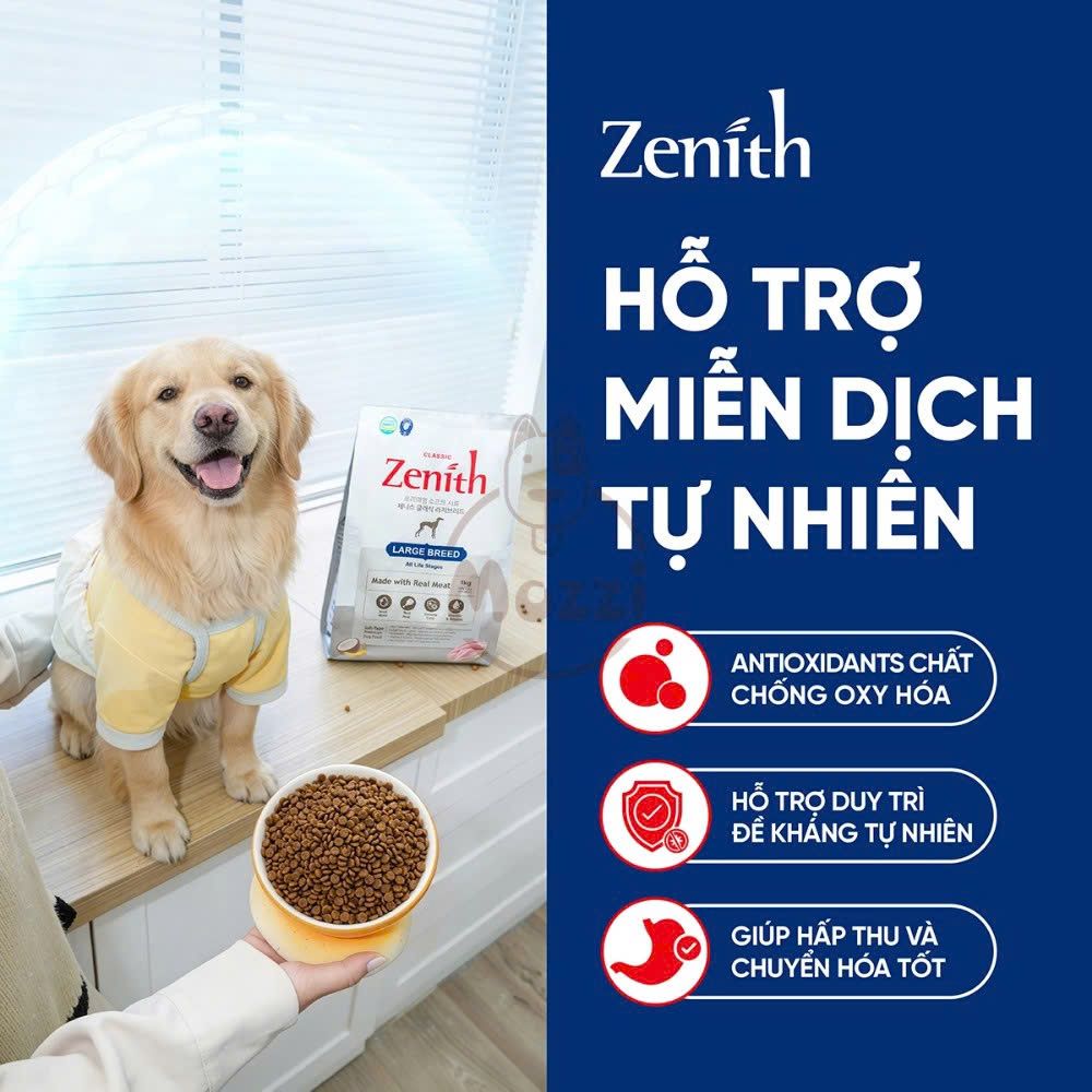 [500g - 1kg] Thức ăn hạt mềm Zenith Classic cho chó mọi lứa tuổi