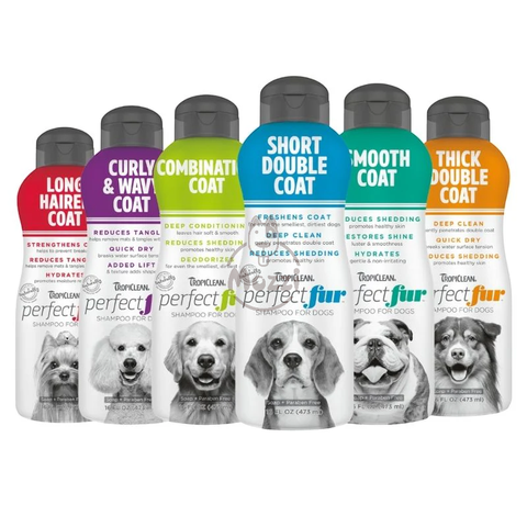 Sữa Tắm Tropiclean PerfectFur chăm sóc lông cho chó mèo Chai 473ml 