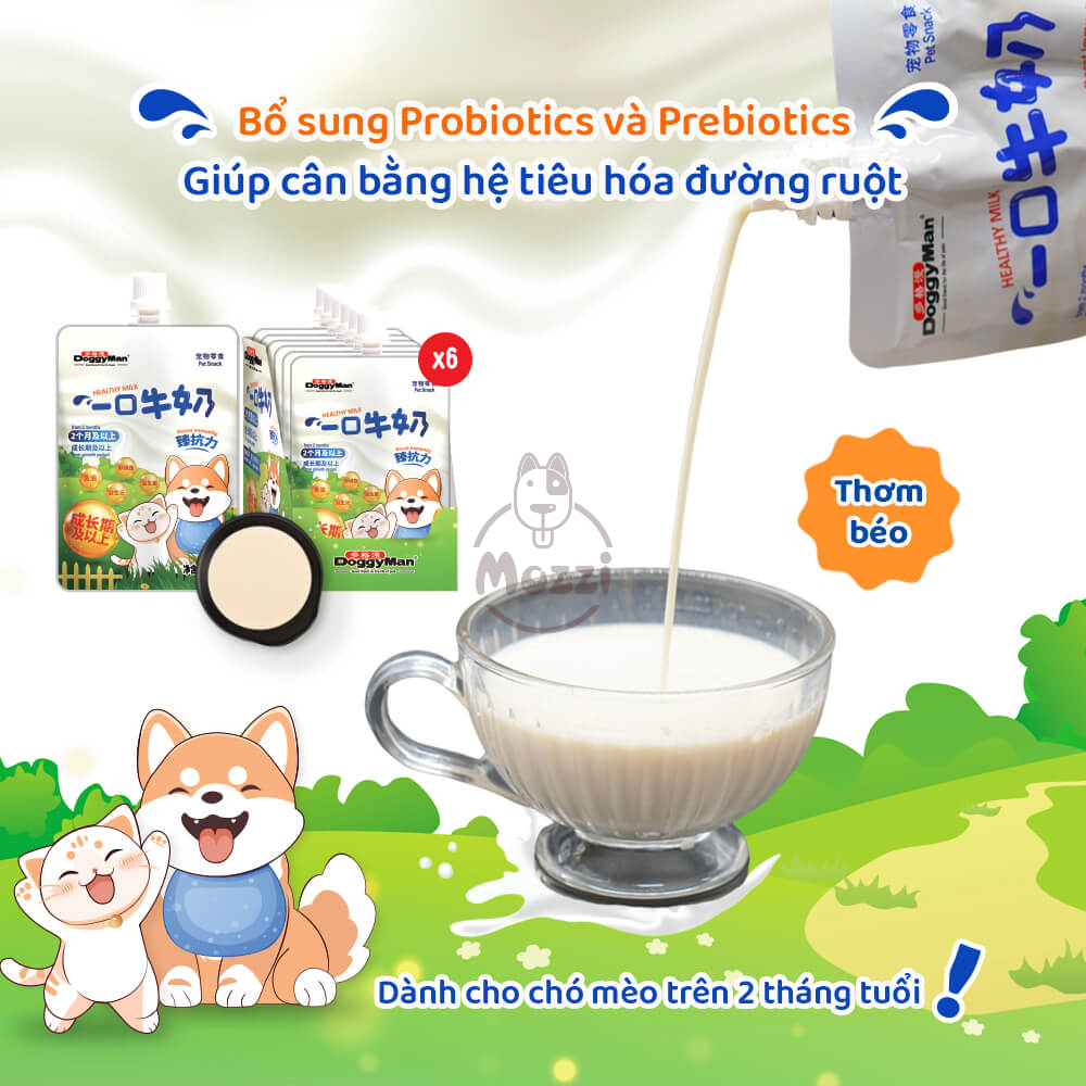 Sữa tươi cho chó mèo Doggyman Cattyman Hộp 200ml