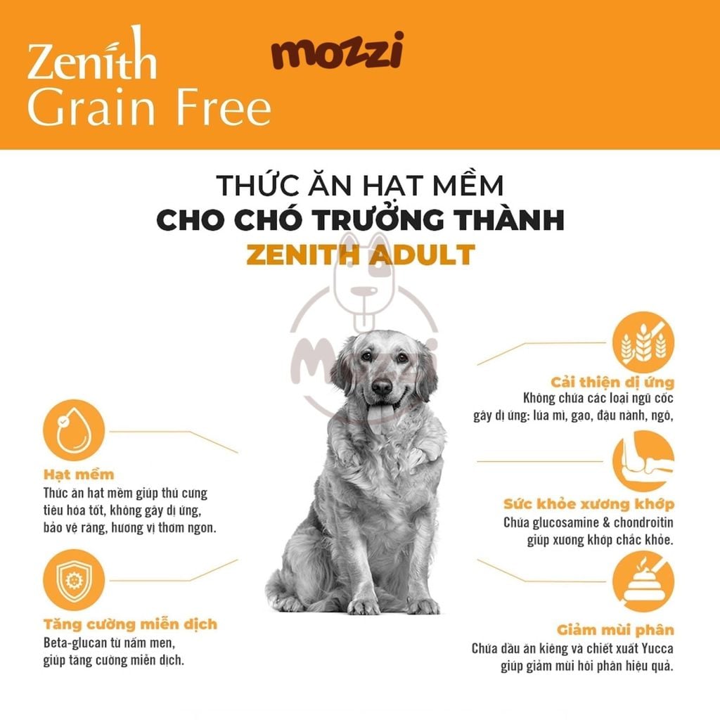 Thức ăn hạt mềm Zenith Orginal cho chó mèo