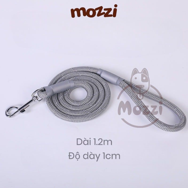 Dây dắt huấn luyện dáng tròn tự thu nới vòng cổ cho chó mèo