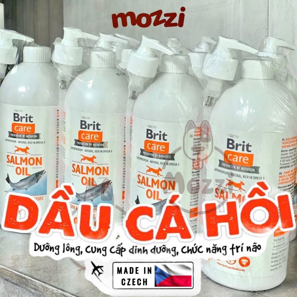 Dầu cá hồi dưỡng da lông Brit Care Salmon Oil cho chó mèo