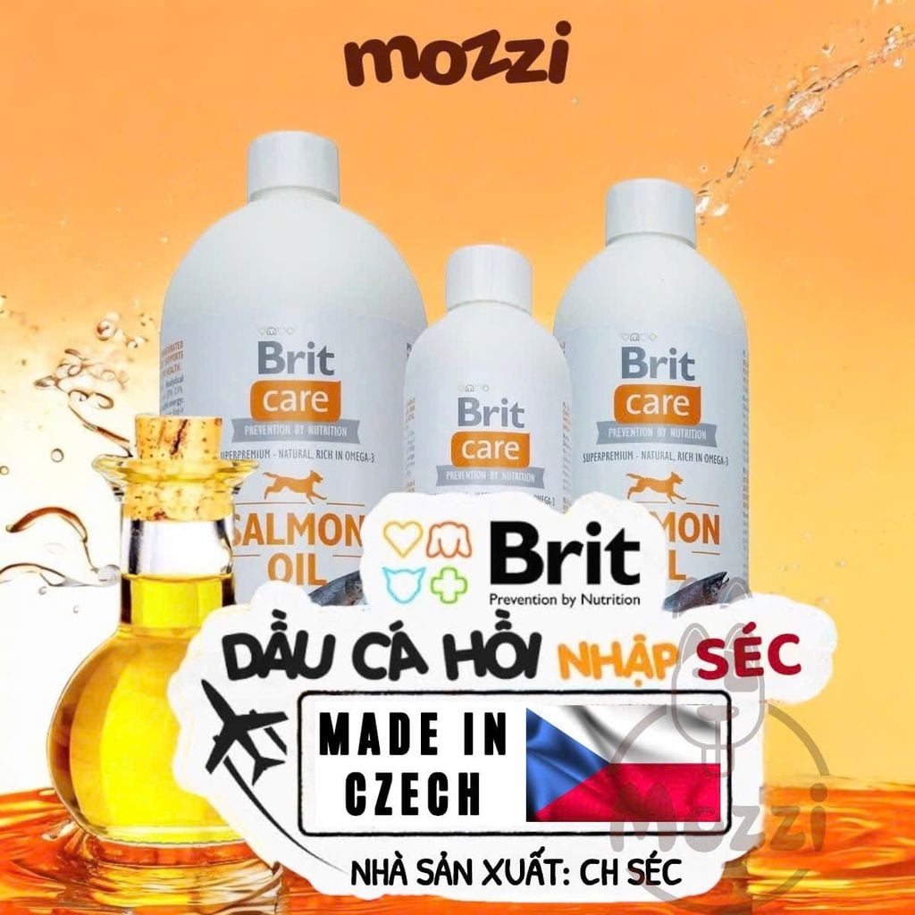 Dầu cá hồi dưỡng da lông Brit Care Salmon Oil cho chó mèo