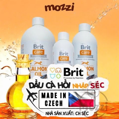  Dầu cá hồi dưỡng da lông Brit Care Salmon Oil cho chó mèo 