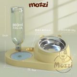  Chén bát ăn cho chó mèo Chống gù kèm nước tự động mặt mèo 